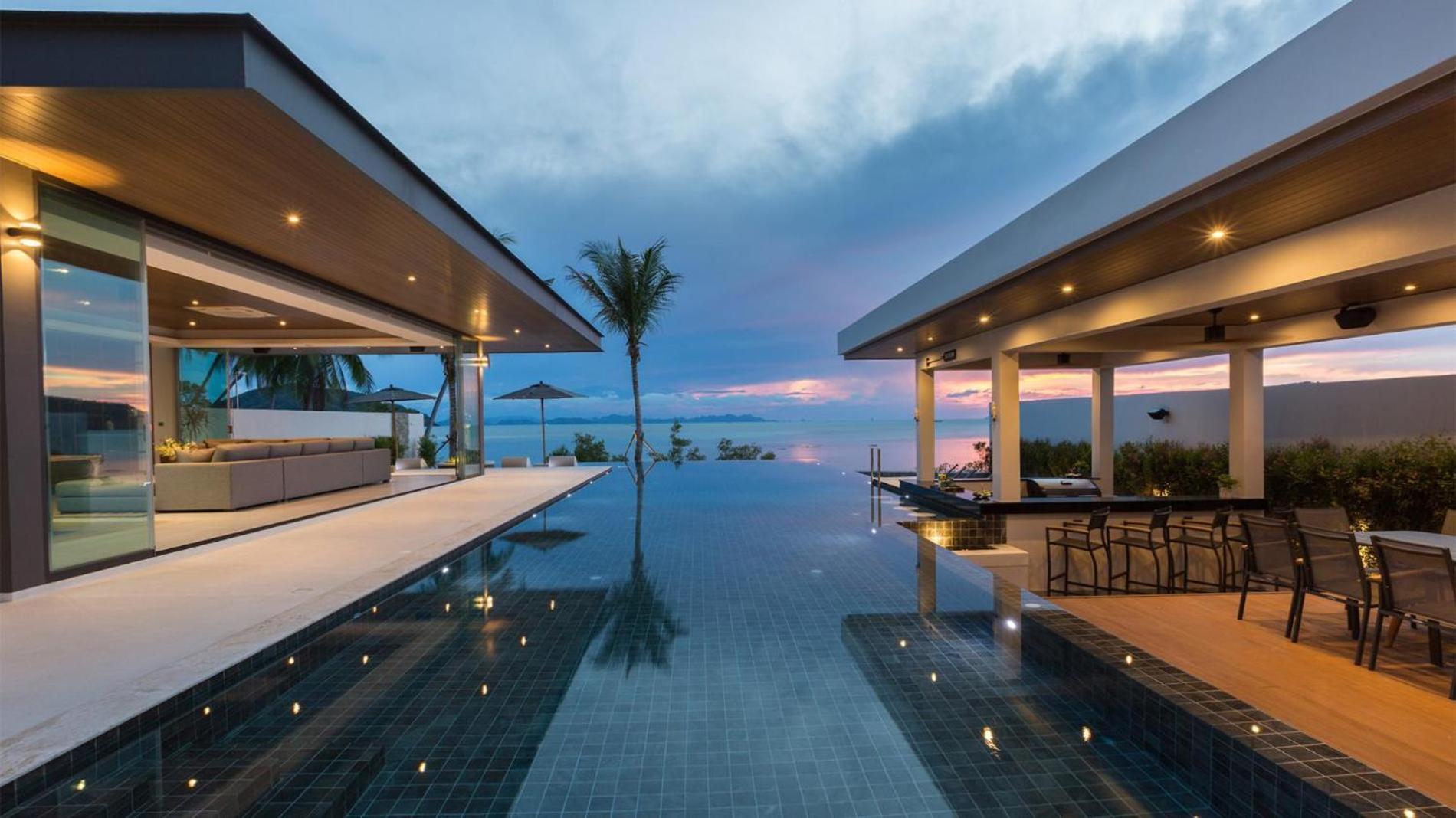 Exclusive Sea Renity A Beachfront Villa Retreat Sleeps 12 Adults And 6 Kids Laem Sor Dış mekan fotoğraf