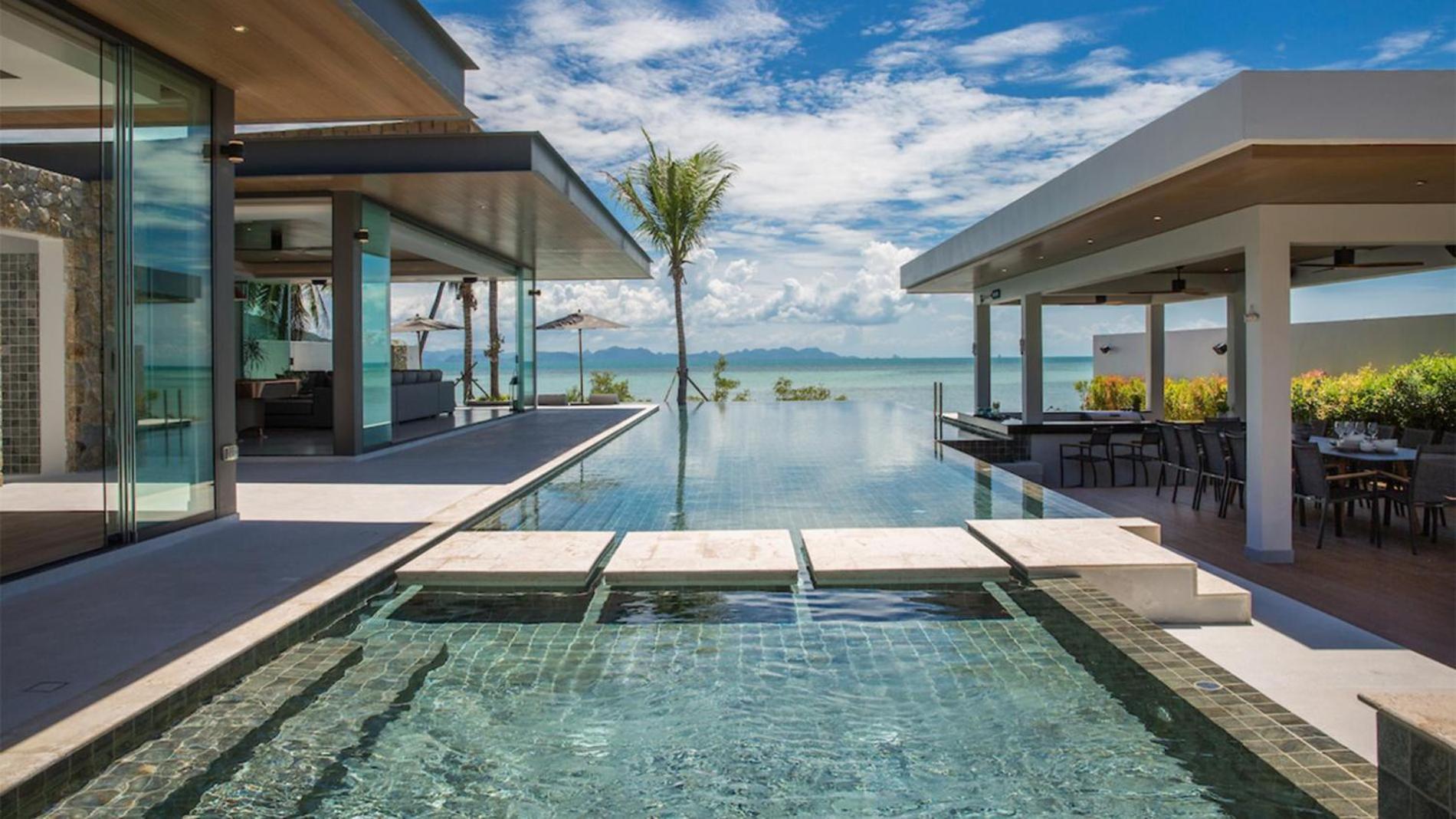 Exclusive Sea Renity A Beachfront Villa Retreat Sleeps 12 Adults And 6 Kids Laem Sor Dış mekan fotoğraf